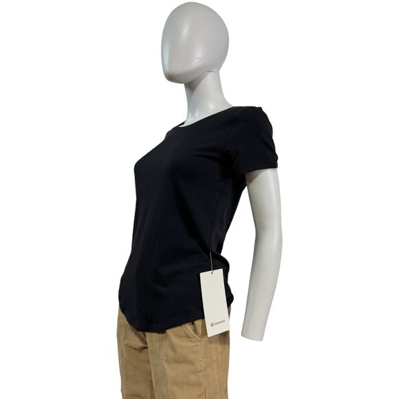 NWT LULULEMON Black "Love Crew" T-Shirt Tee Size 2 - Picture 2 of 4